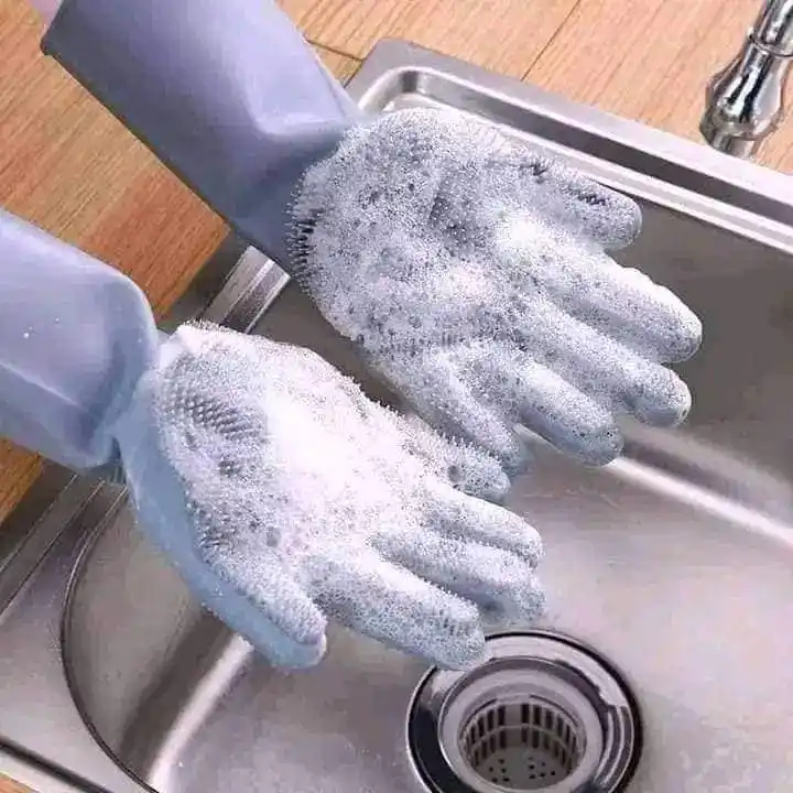Multipurose Silicon Hand Gloves (1pair)