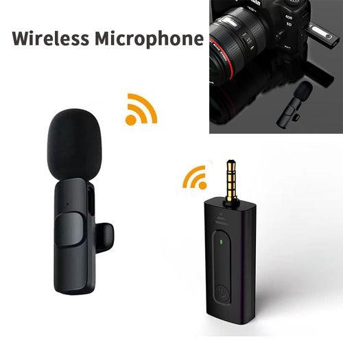 K35 single wireless microphone 100% authentic for smartphone, DSLR Camera,And Speakers