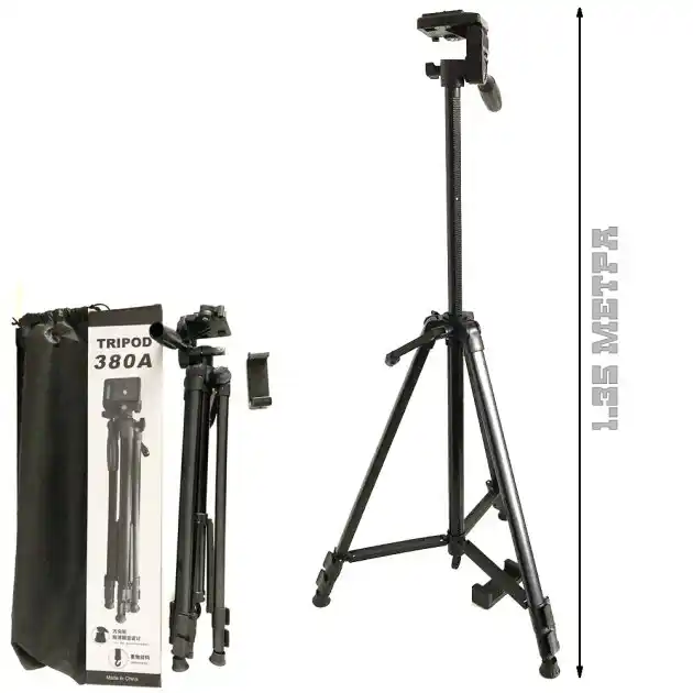 Tripod 380A For Camera stand With phone Holder