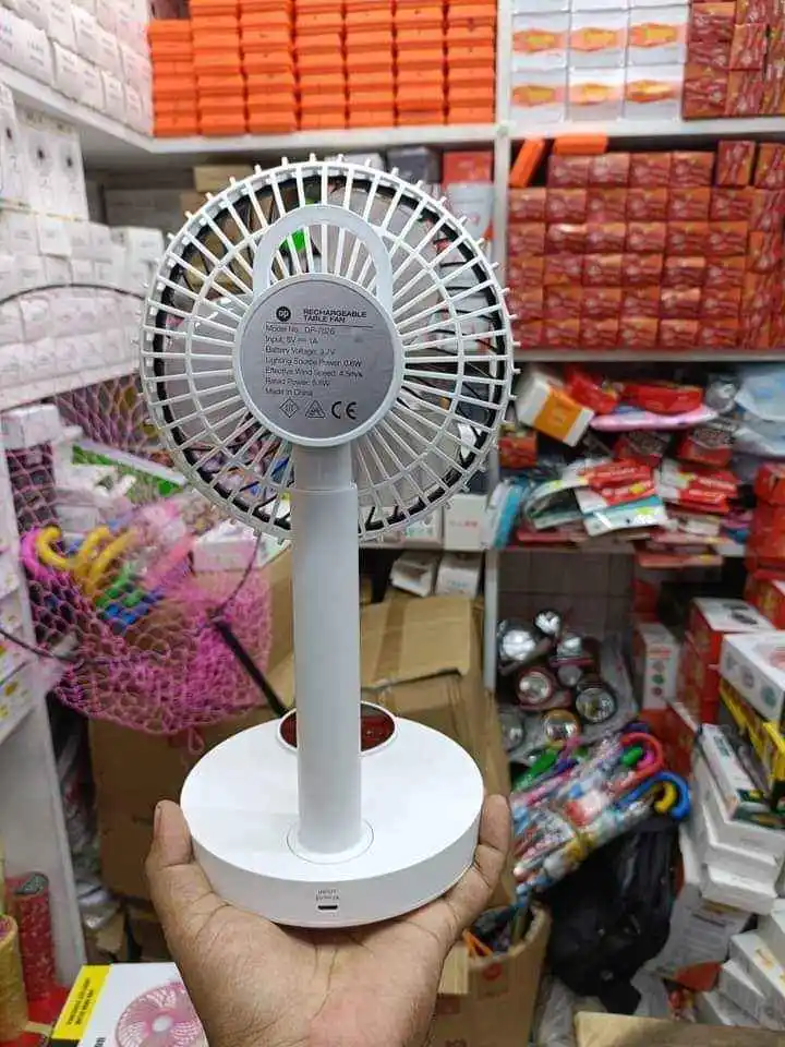 DP 7626 Rechargble table Fan(4000mah battary)