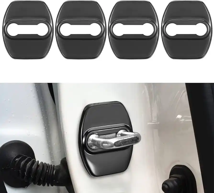 4 Pcs Silicon Car Door Lock Protective Cover