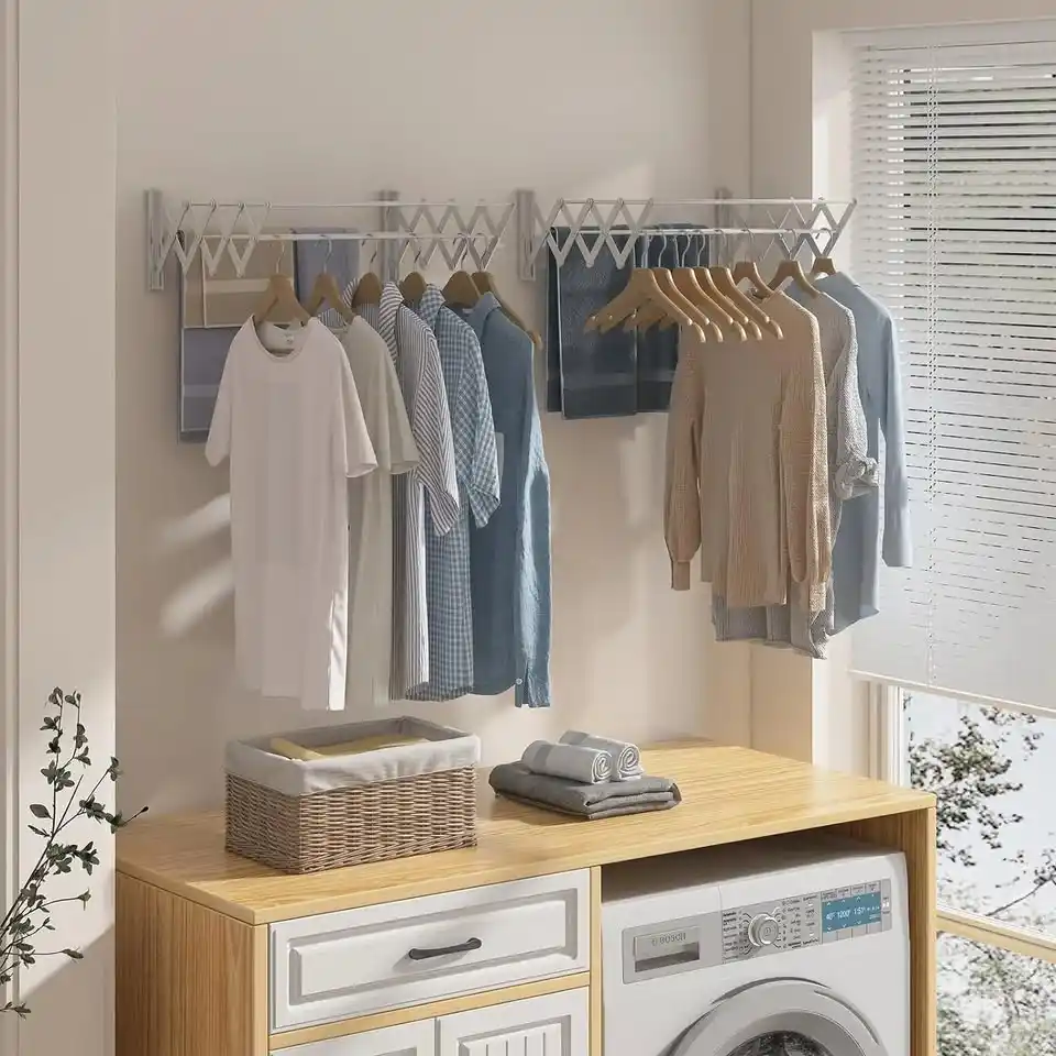 Wall mounted clothes drying Hanger